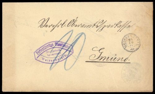 1891, Altdeutschland Württemberg, Brief