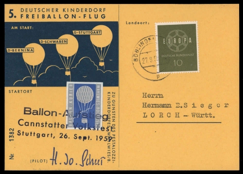 1959, Bundesrepublik Deutschland, 320, Brief