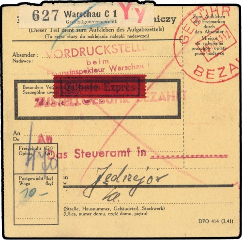 1942, Generalgouvernement, Brief