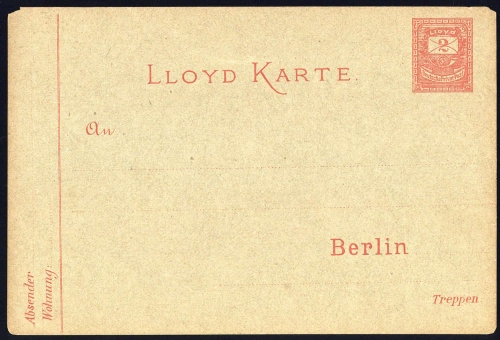 Deutsches Reich Stadtpost, GA, Brief