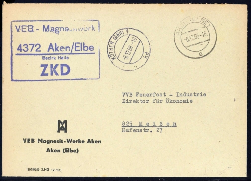 1966, DDR Dienst und ZKD allgemein, ZKD, Brief