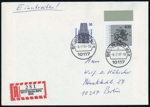 Bundesrepublik Deutschland, 1805 u.a., Brief
