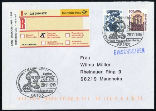 Bundesrepublik Deutschland, 1679 u.a., Brief