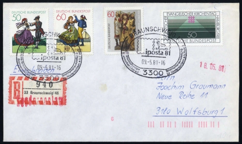 Bundesrepublik Deutschland, 1096-1097 u.a., Brief