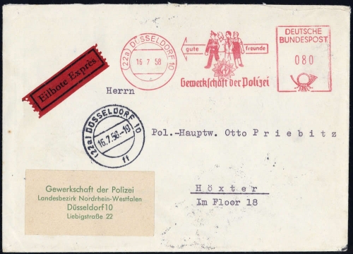 1958, Bundesrepublik Deutschland, Brief