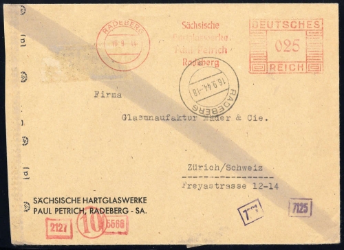 1944, Deutsches Reich, Brief