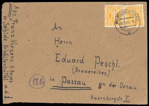 1945, Bizone, 20 A (2), Brief