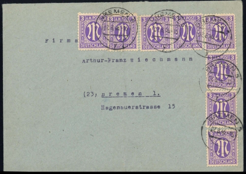 1945, Bizone, 1 (8), Brief