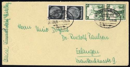 Deutsches Reich, 590 (2) u.a., Brief