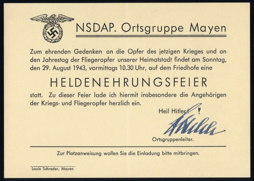 1943, Deutsches Reich, Brief