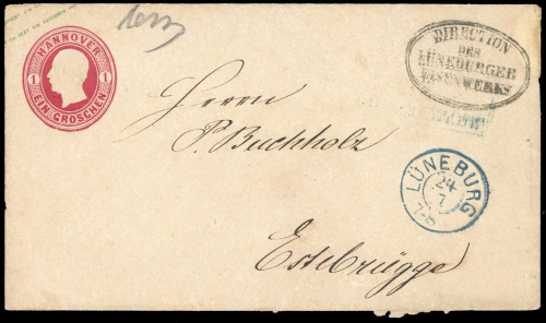 1859, Altdeutschland Hannover, GA, Brief