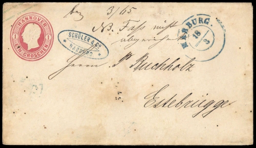 1859, Altdeutschland Hannover, GA, Brief