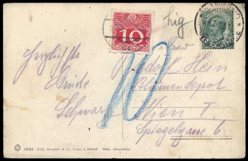 1913, Österreich, ITALIEN, Brief