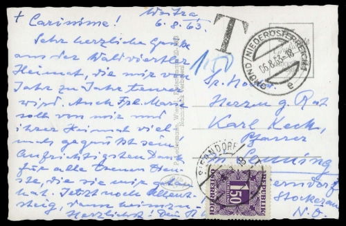 1963, Österreich, Brief