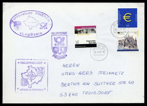 2003, Bundesrepublik Deutschland, 2232 u.a., Brief