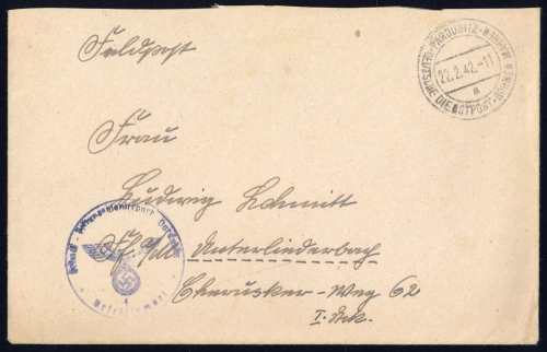 1942, Böhmen und Mähren, Brief