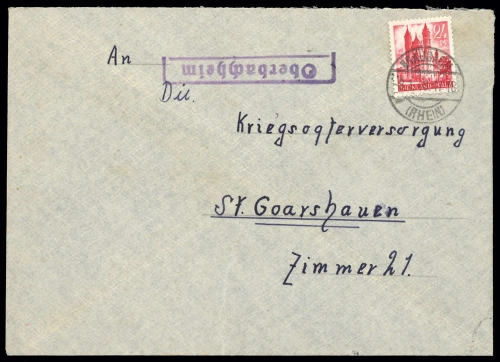 Französische Zone Rheinland Pfalz, 8, Brief