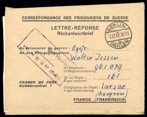 1947, Berlin, Brief