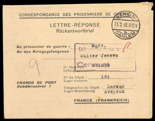 1948, Berlin, Brief