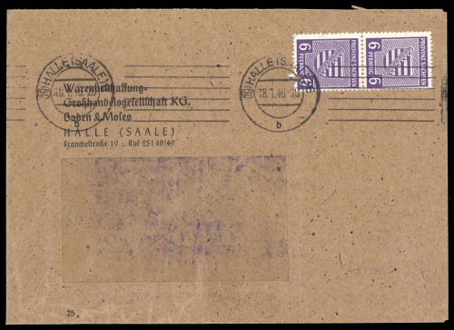 1945, SBZ Provinz Sachsen, 76 Xc (2), Brief