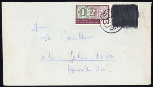 1966, Bundesrepublik Deutschland, 479 Pk u.a. , Brief