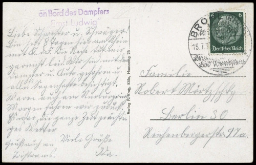1937, Deutsches Reich, 516, Brief