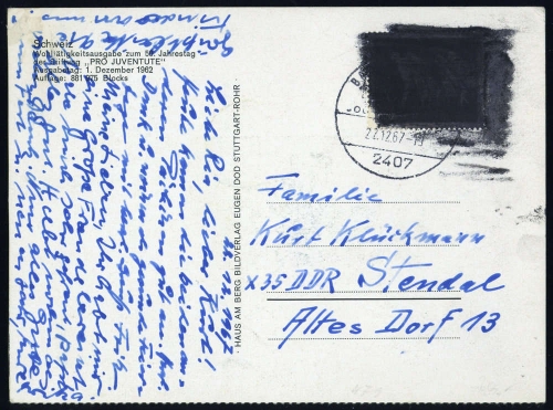 1954, Bundesrepublik Deutschland, 479 Pk, Brief