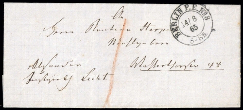 1865, Altdeutschland Preussen, Brief