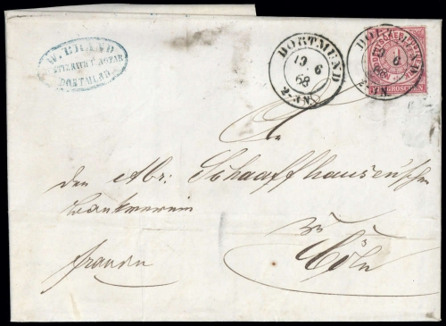 1868, Altdeutschland Norddeutscher Postbezirk, 4, Brief