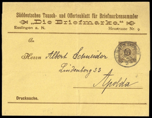 1904, Altdeutschland Württemberg, S, Brief