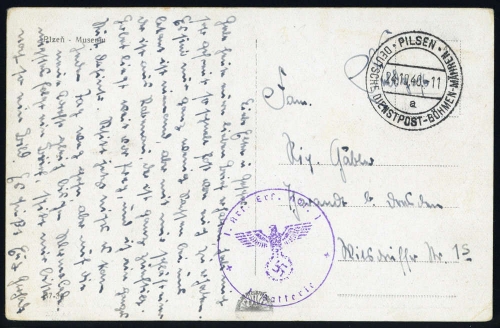 1940, Böhmen und Mähren, Brief