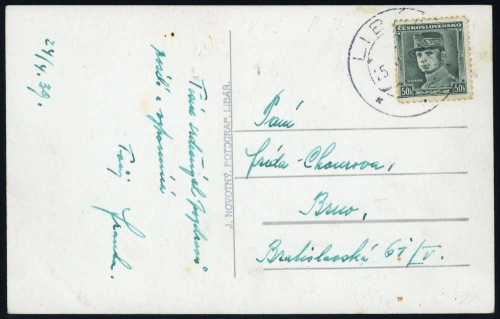 1939, Böhmen und Mähren, M 402, Brief
