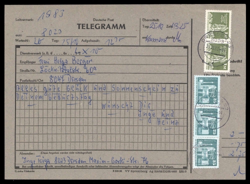 1983, DDR, 2561 (2) u.a., Brief