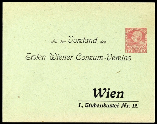 1910, Österreich, PU, Brief