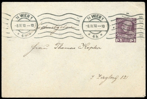 1910, Österreich, PU, Brief