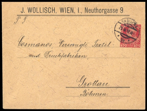 1912, Österreich, PU, Brief