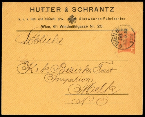 1905, Österreich, PU, Brief