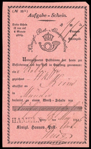 1846, Altdeutschland Hannover, Brief