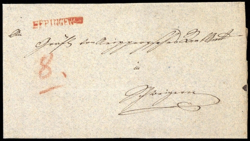 1829, Altdeutschland Baden, Brief
