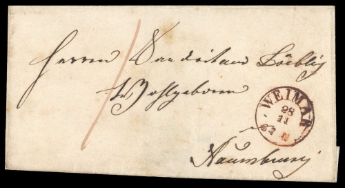 Altdeutschland Thurn und Taxis, Brief