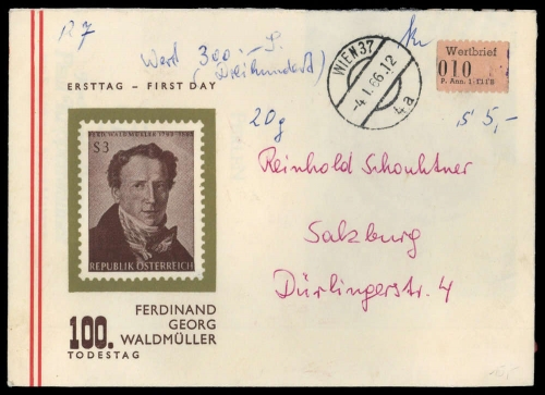 1966, Österreich, Brief