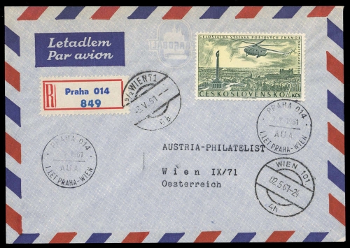 1961, Tschechoslowakei, 1227, Brief