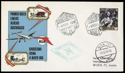 1961, Spanien, 1233, Brief