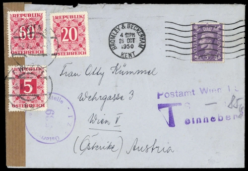 1950, Österreich, Brief