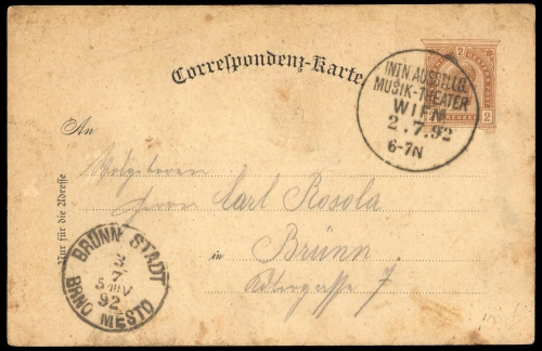 1892, Österreich, PP, Brief