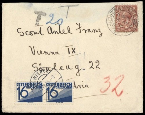 1930, Österreich, Brief
