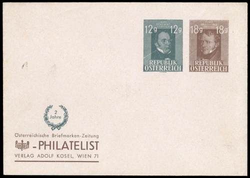 1947, Österreich, PU (801+802), Brief