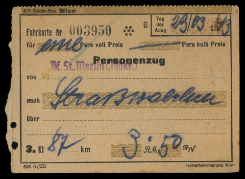 1943, Österreich, BAHN, Brief