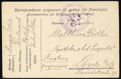 1919, Österreich, Brief
