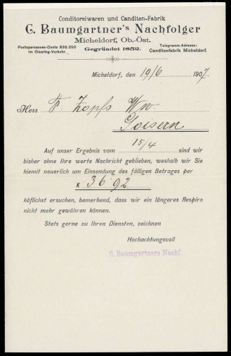 1907, Österreich